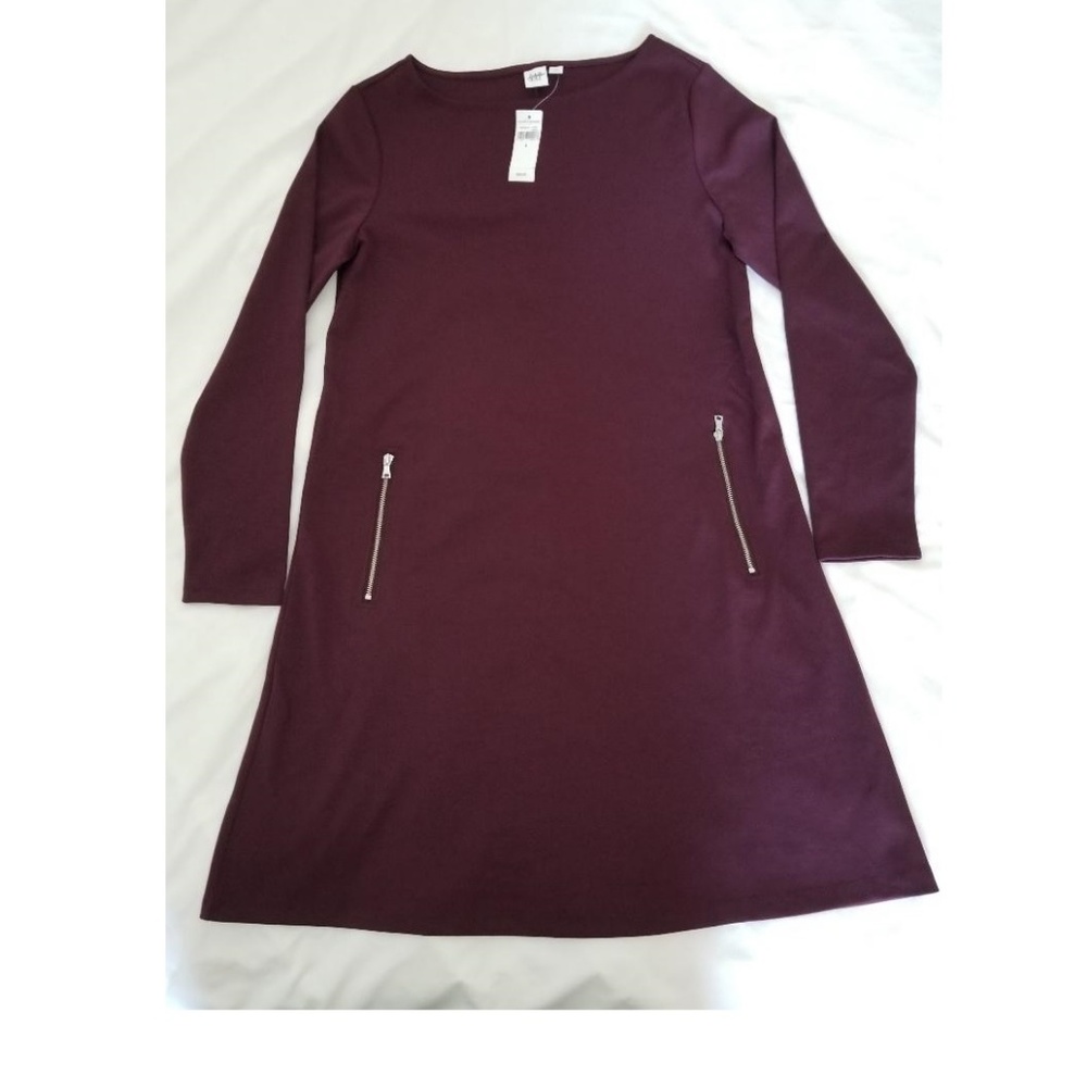 $60 Gap Ponte Zip Pocket Dress Sz 8 v204